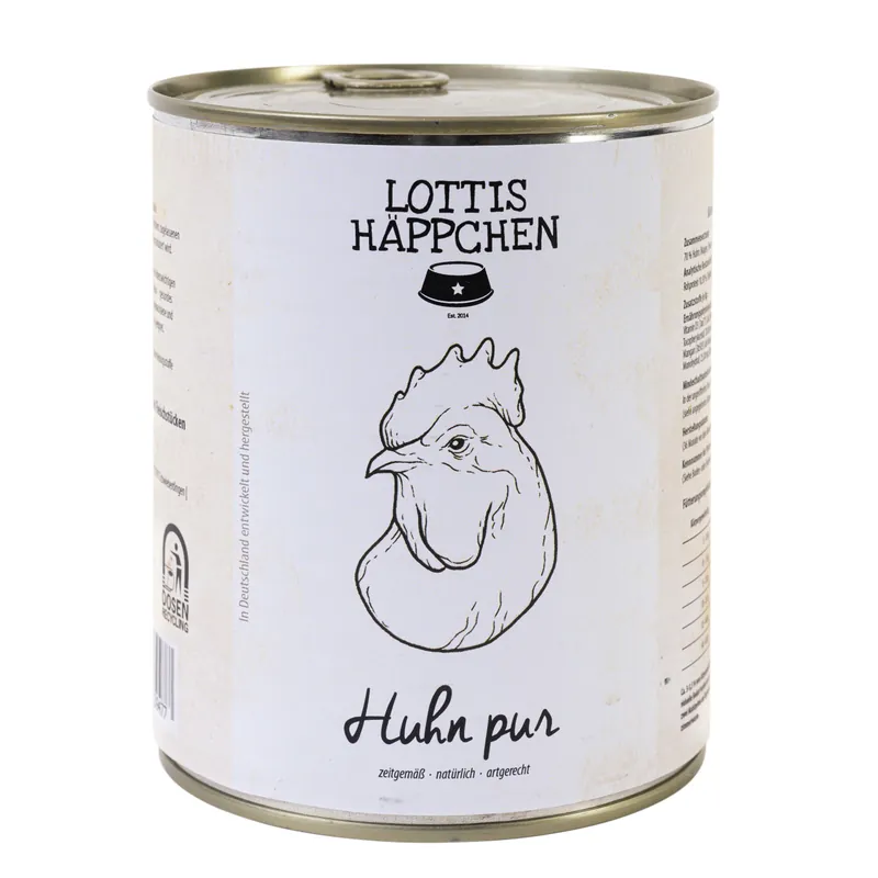 LOTTIS HÄPPCHEN Huhn pur 800 g Solange Der Vorrat Reicht
